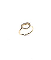 Anello Stocco Gioielli Donna in Oro giallo Zircone ANS 60 - ANS 60